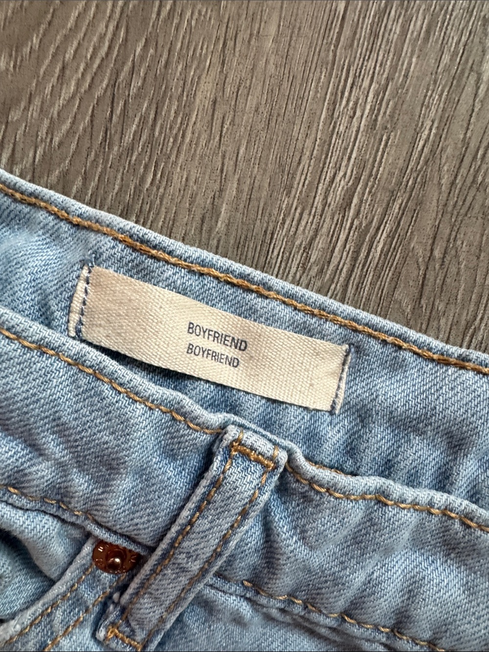 Universal Thread Light Blue Distressed Boyfriend Jeans - Picture 3 of 12